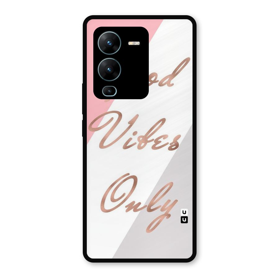 Vibes Classic Stripes Metal Back Case for Vivo V25 Pro
