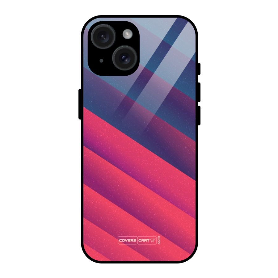 Vibrant Shades Glass Back Case for iPhone 15