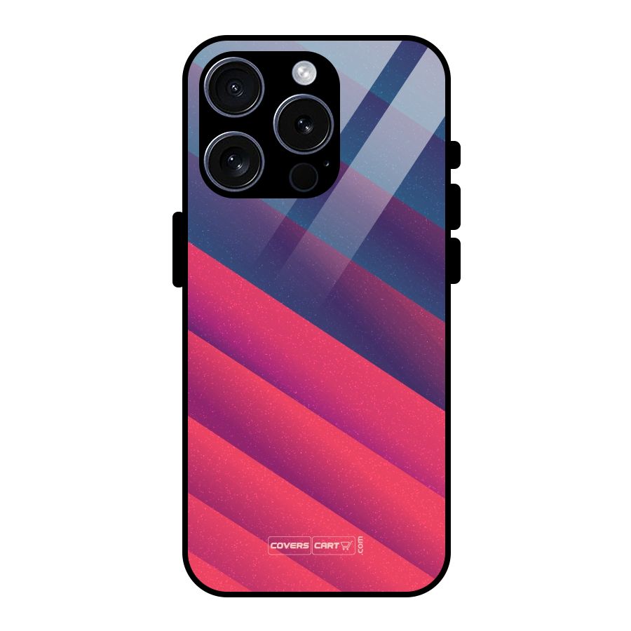 Vibrant Shades Glass Back Case for iPhone 15 Pro