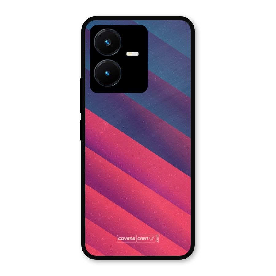 Vibrant Shades Metal Back Case for Vivo Y22