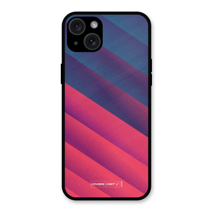 Vibrant Shades Metal Back Case for iPhone 15 Plus