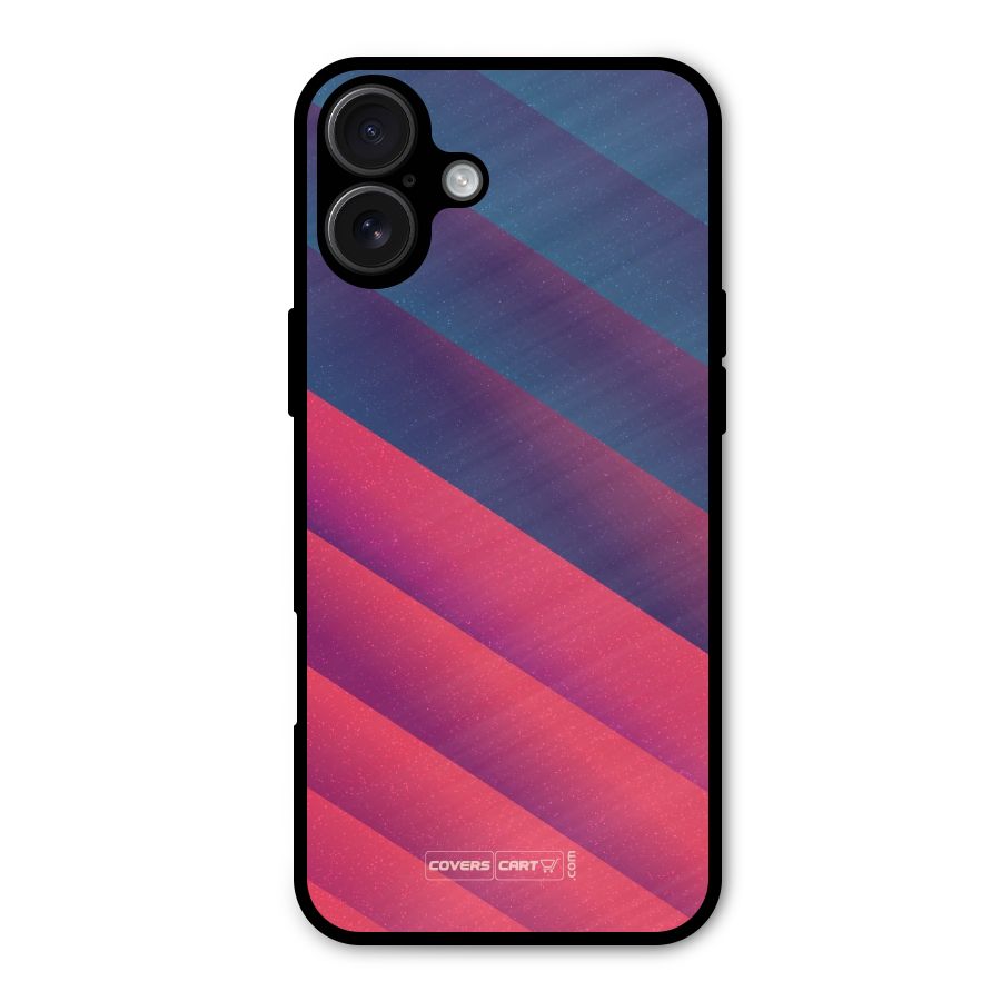 Vibrant Shades Metal Back Case for iPhone 16 Plus