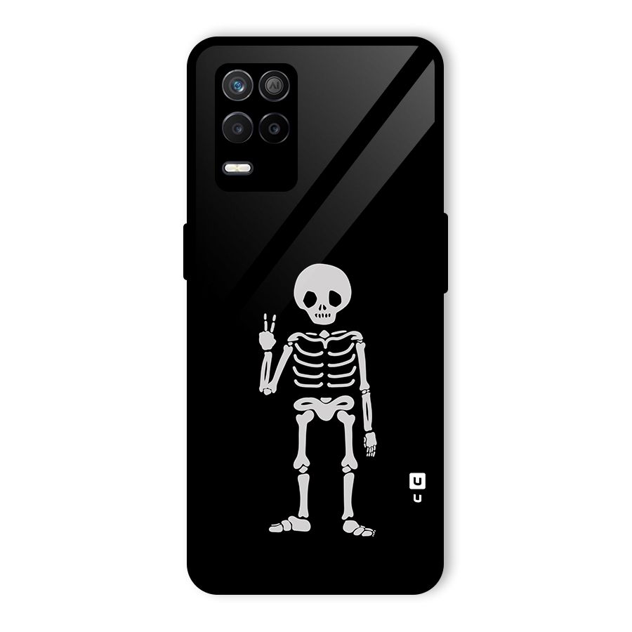 Victory Skeleton Spooky Glass Back Case for Realme 8s 5G