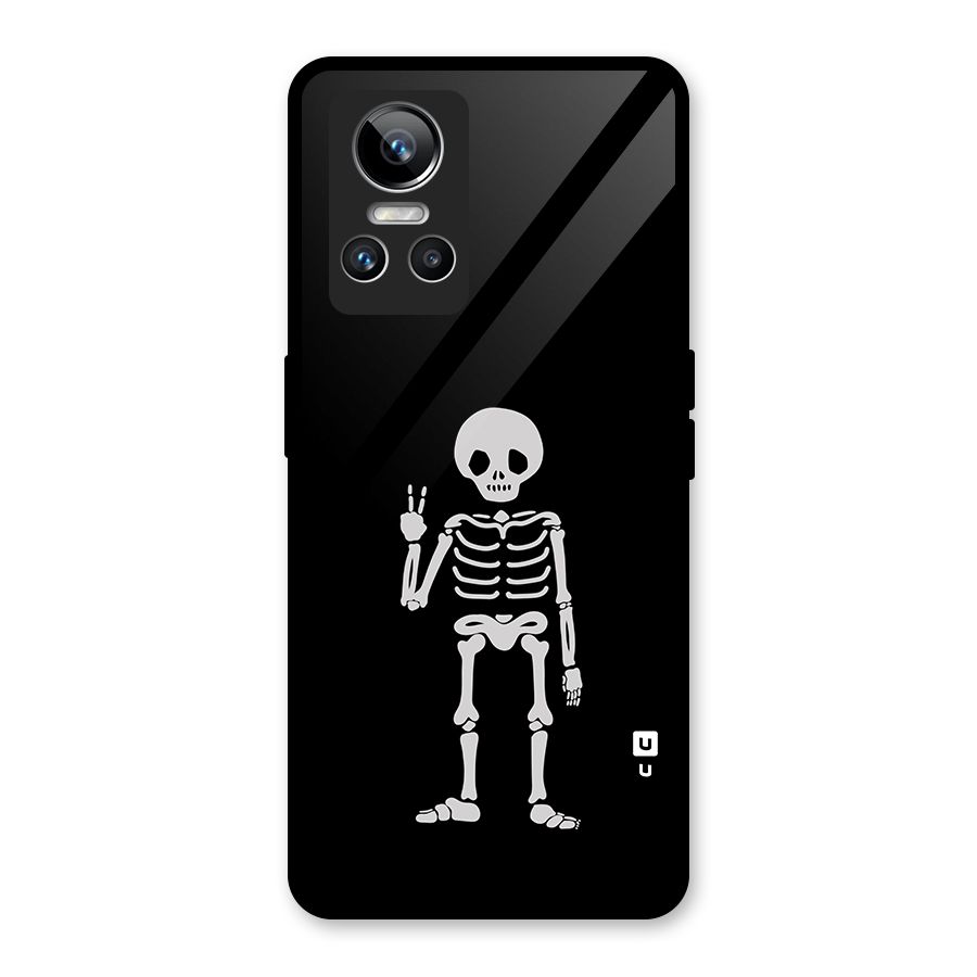 Victory Skeleton Spooky Glass Back Case for Realme GT Neo 3