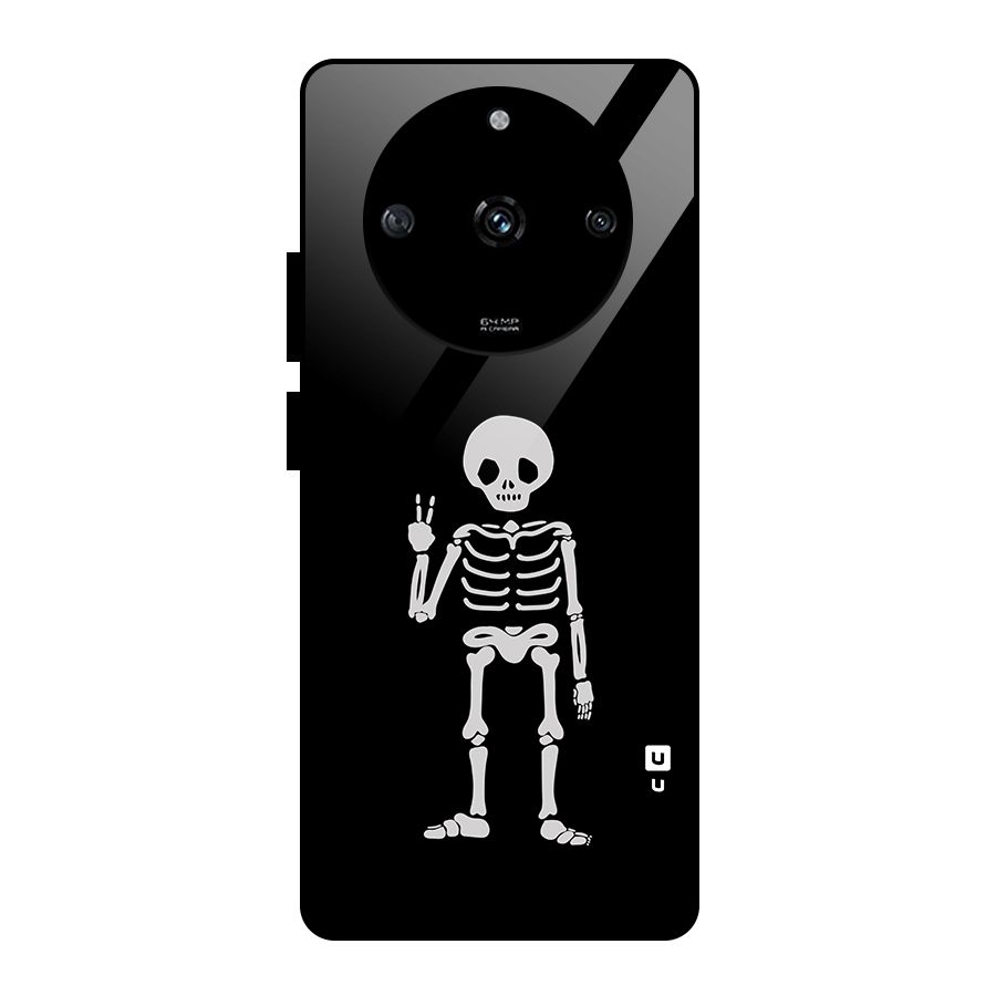 Victory Skeleton Spooky Glass Back Case for Realme Narzo 60 5G