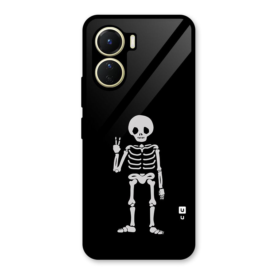 Victory Skeleton Spooky Glass Back Case for Vivo Y56