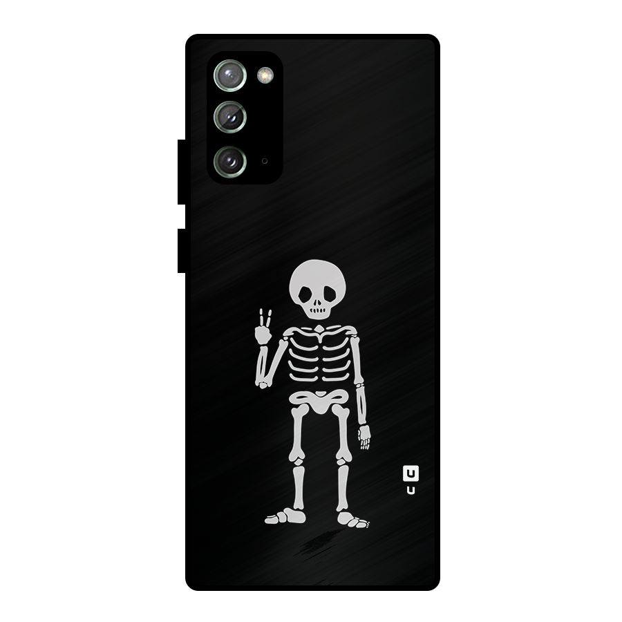 Victory Skeleton Spooky Metal Back Case for Galaxy Note 20