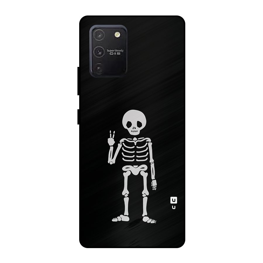 Victory Skeleton Spooky Metal Back Case for Galaxy S10 Lite