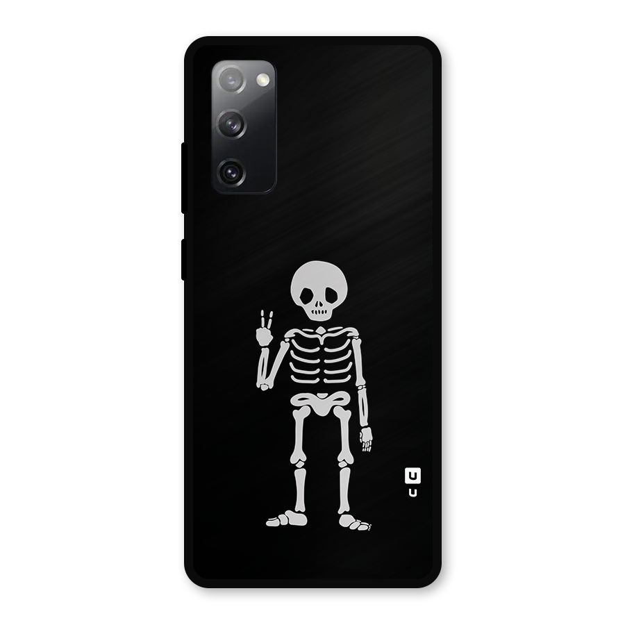 Victory Skeleton Spooky Metal Back Case for Galaxy S20 FE 5G
