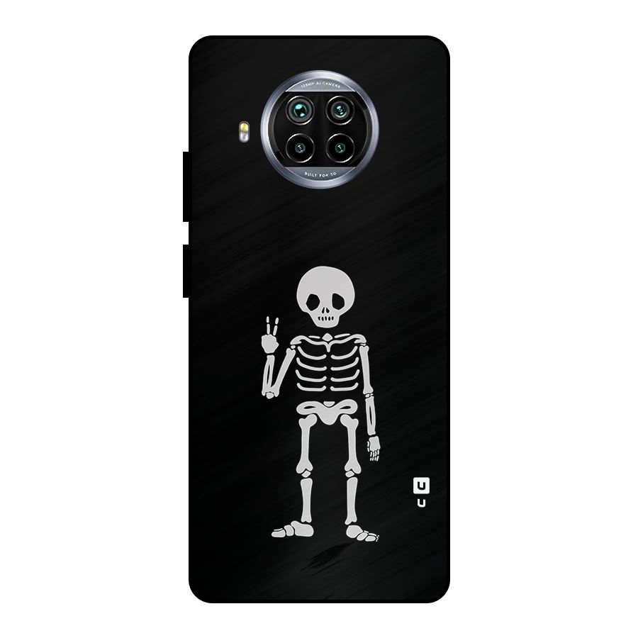 Victory Skeleton Spooky Metal Back Case for Mi 10i