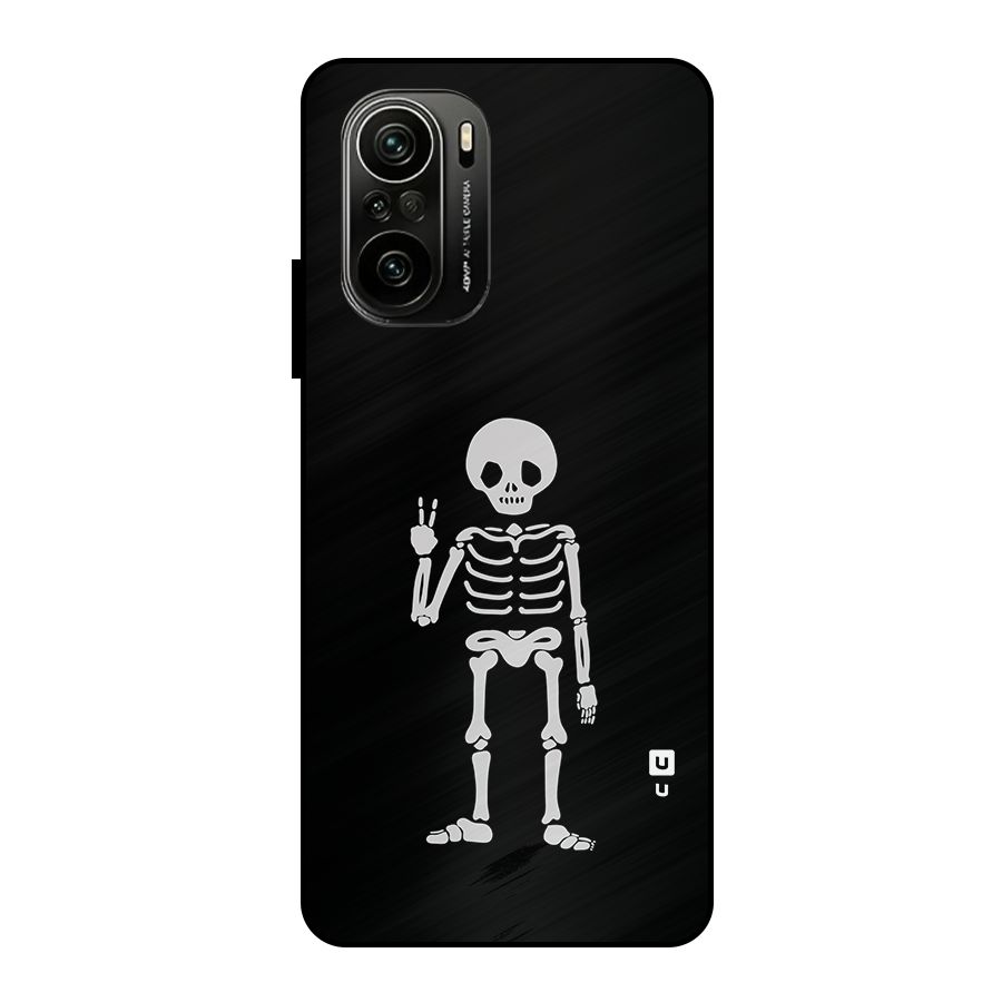 Victory Skeleton Spooky Metal Back Case for Mi 11X Pro