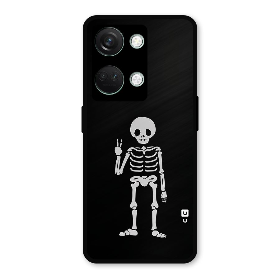 Victory Skeleton Spooky Metal Back Case for OnePlus Nord 3