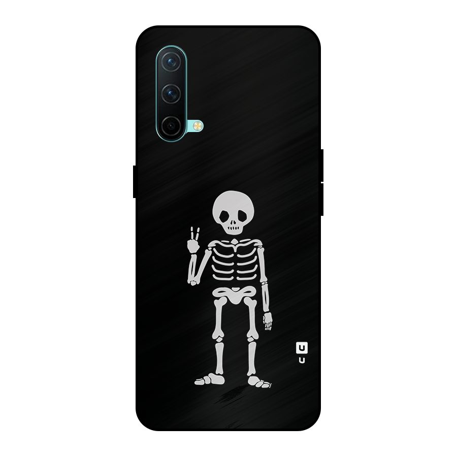 Victory Skeleton Spooky Metal Back Case for OnePlus Nord CE 5G
