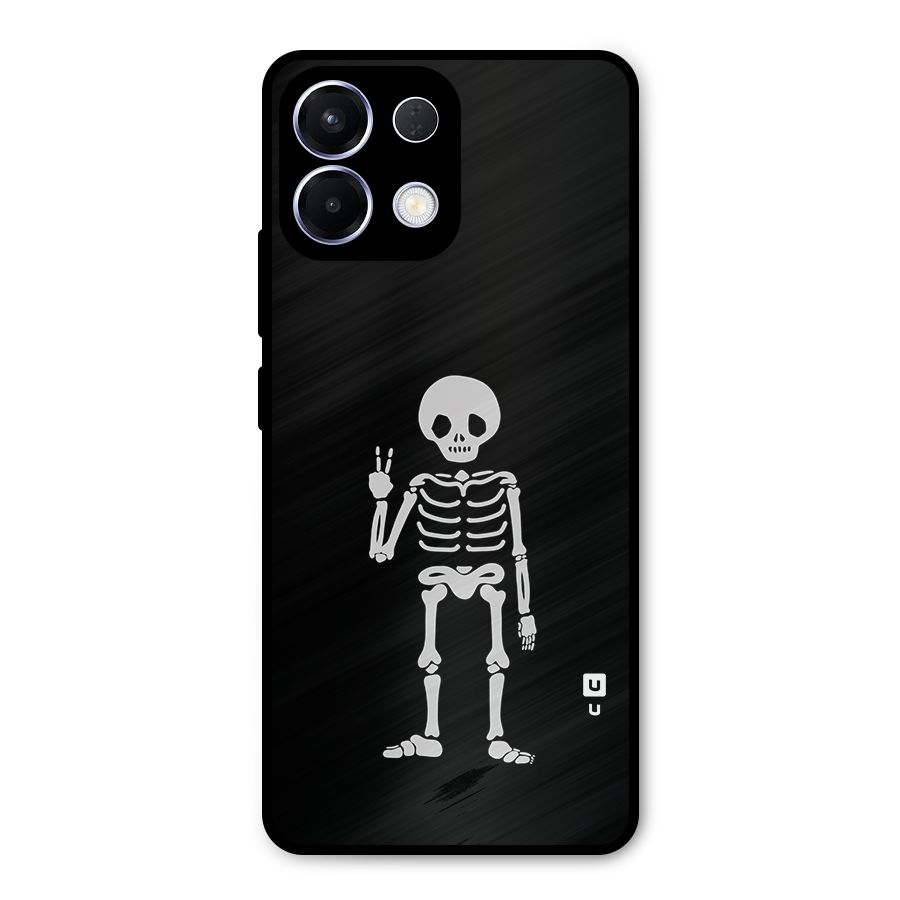 Victory Skeleton Spooky Metal Back Case for Oppo K13