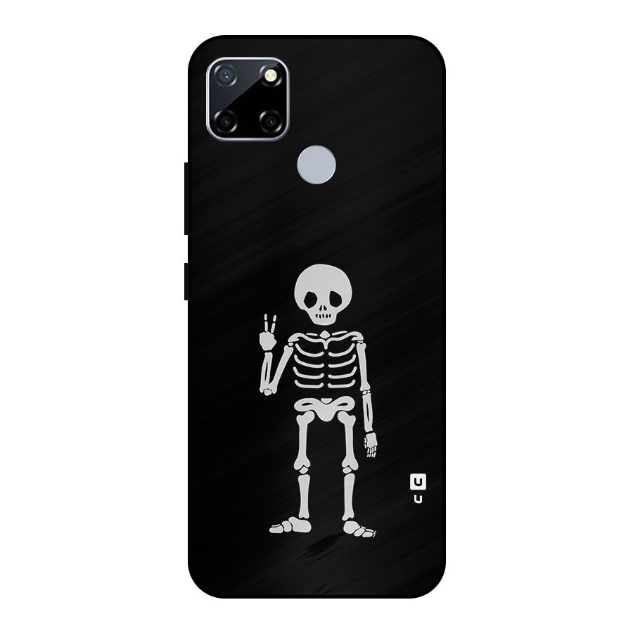 Victory Skeleton Spooky Metal Back Case for Realme Narzo 20