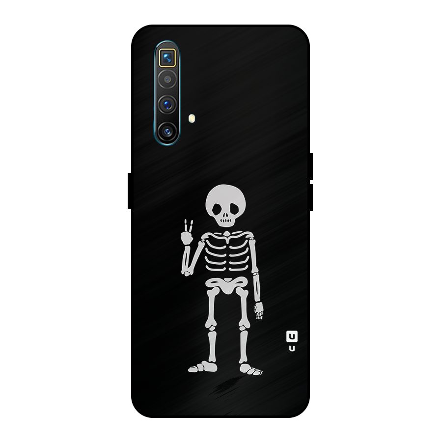 Victory Skeleton Spooky Metal Back Case for Realme X3 SuperZoom