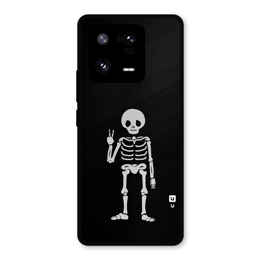 Victory Skeleton Spooky Metal Back Case for Xiaomi 13 Pro