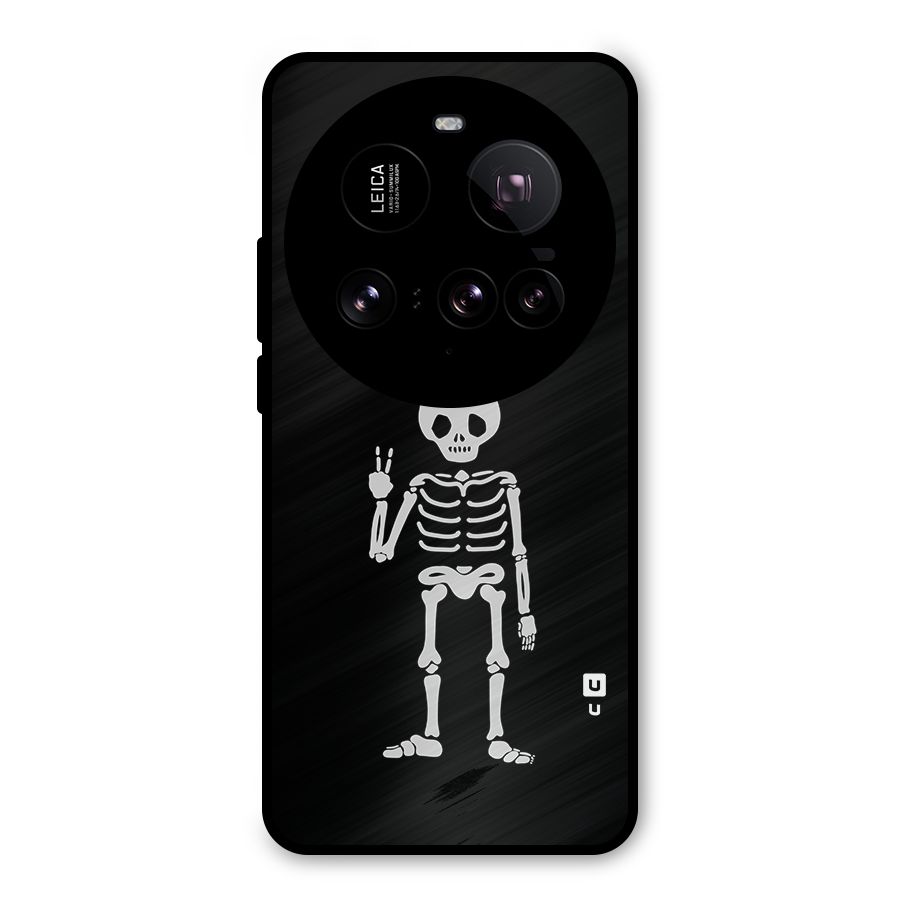 Victory Skeleton Spooky Metal Back Case for Xiaomi 15 Ultra