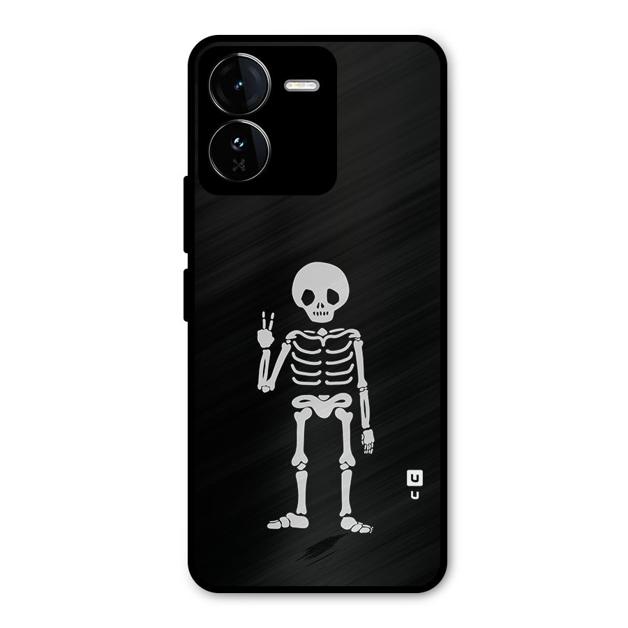 Victory Skeleton Spooky Metal Back Case for iQOO Z9