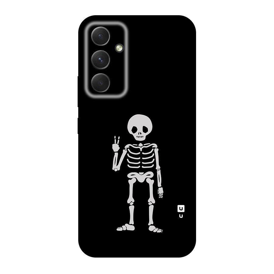 Victory Skeleton Spooky Original Polycarbonate Back Case for Galaxy A54