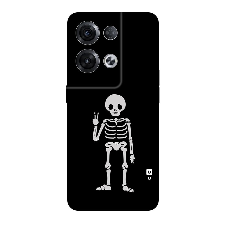 Victory Skeleton Spooky Original Polycarbonate Back Case for Oppo Reno8 Pro 5G