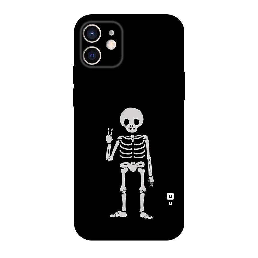 Victory Skeleton Spooky Original Polycarbonate Back Case for iPhone 12