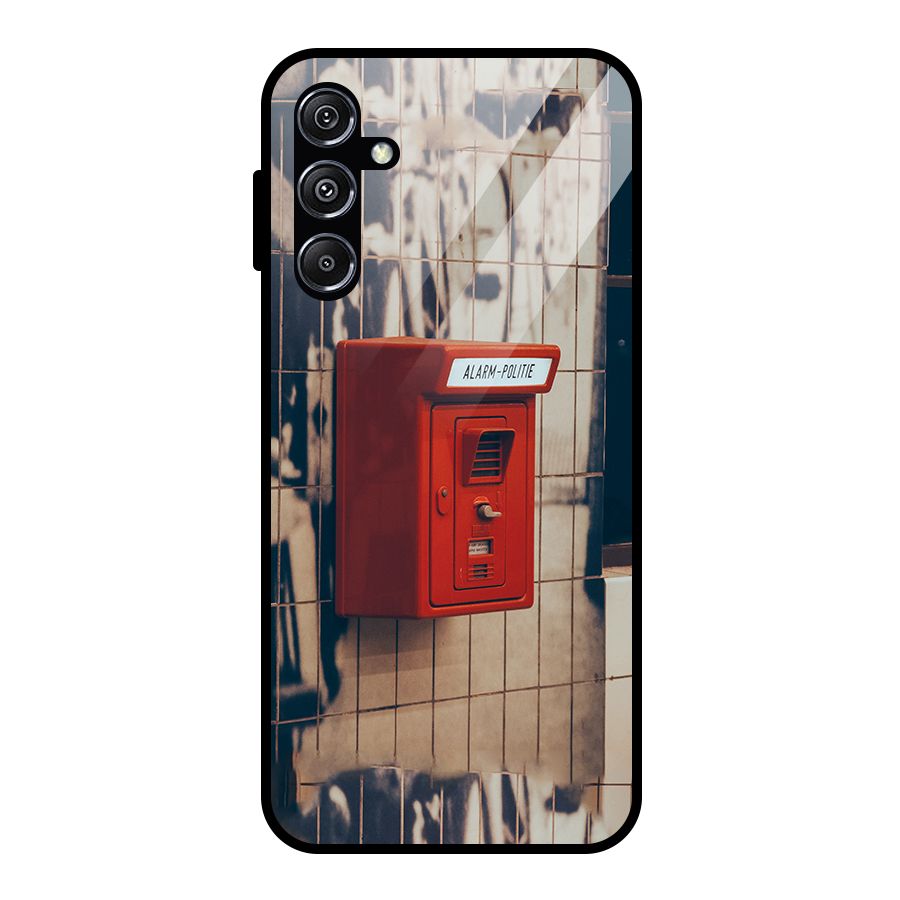 Vintage Alarm Glass Back Case for Galaxy M34 5G