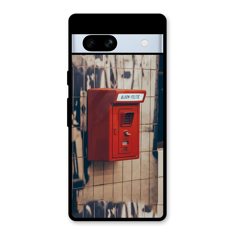 Vintage Alarm Glass Back Case for Google Pixel 7a