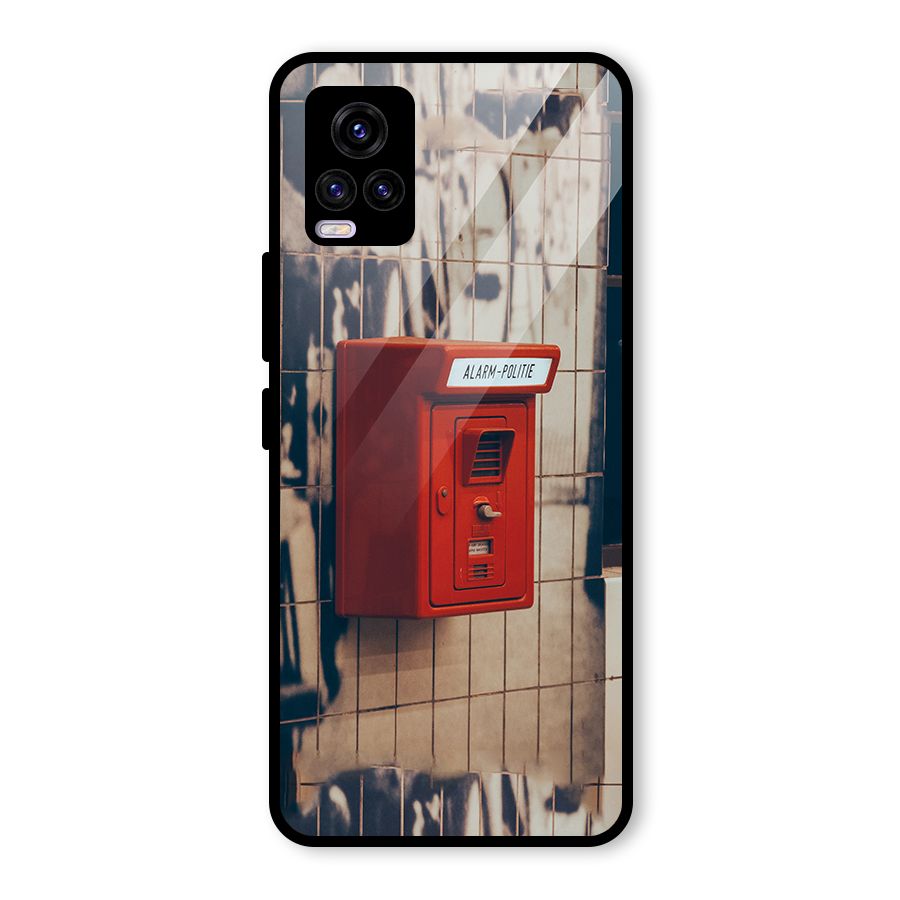 Vintage Alarm Glass Back Case for Vivo V20 2021