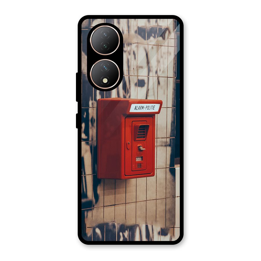 Vintage Alarm Glass Back Case for Vivo Y100A