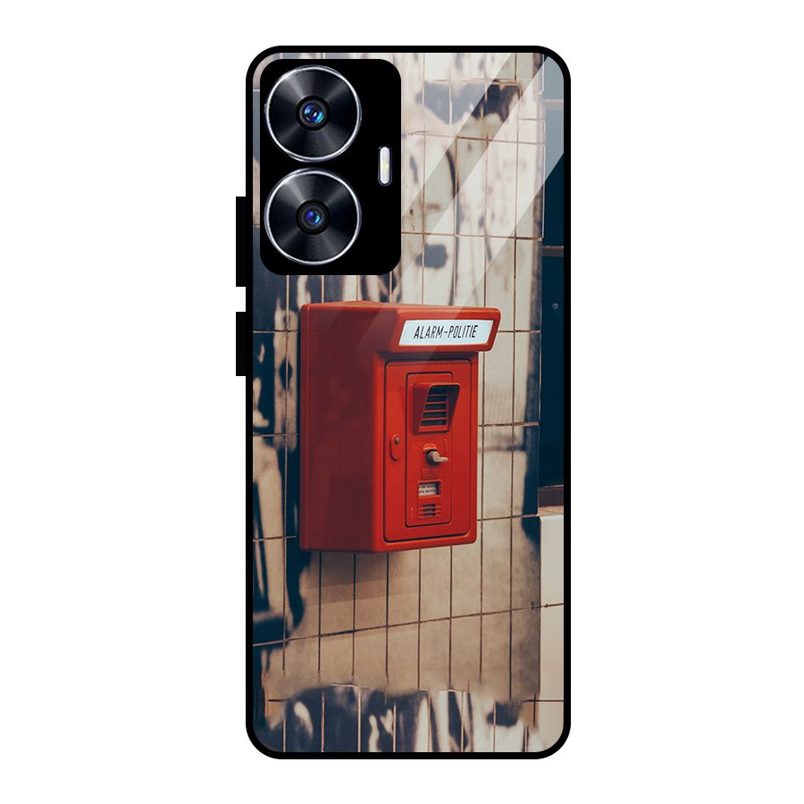 Vintage Alarm Glass Back Case for realme C55