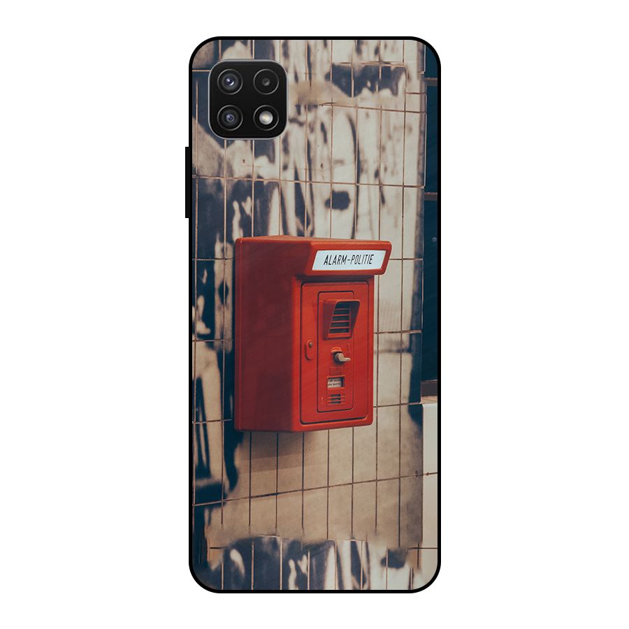 Vintage Alarm Metal Back Case for Galaxy A22 5G