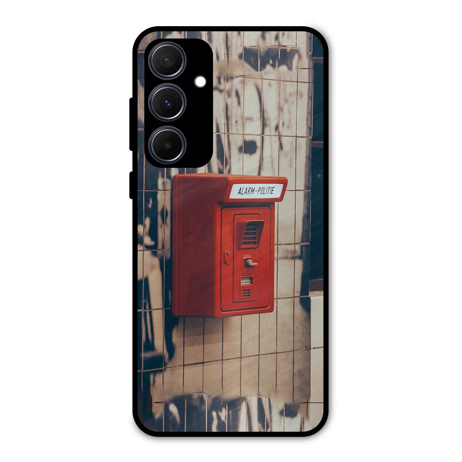 Vintage Alarm Metal Back Case for Galaxy A35