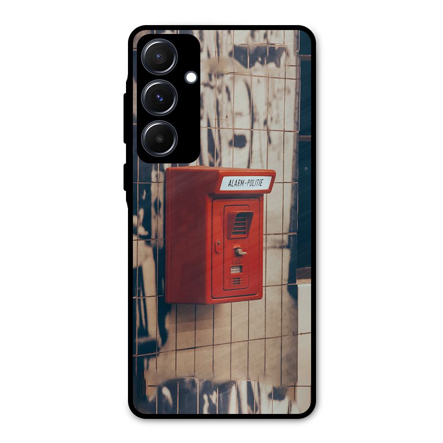 Vintage Alarm Metal Back Case for Galaxy A55
