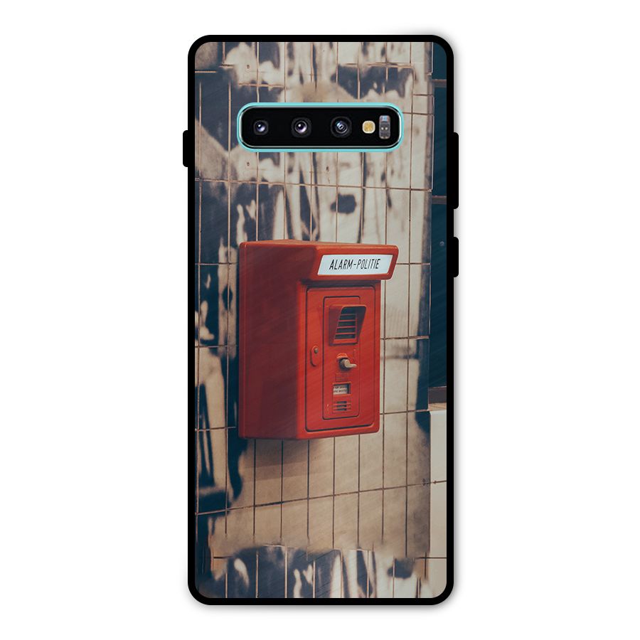 Vintage Alarm Metal Back Case for Galaxy S10 Plus