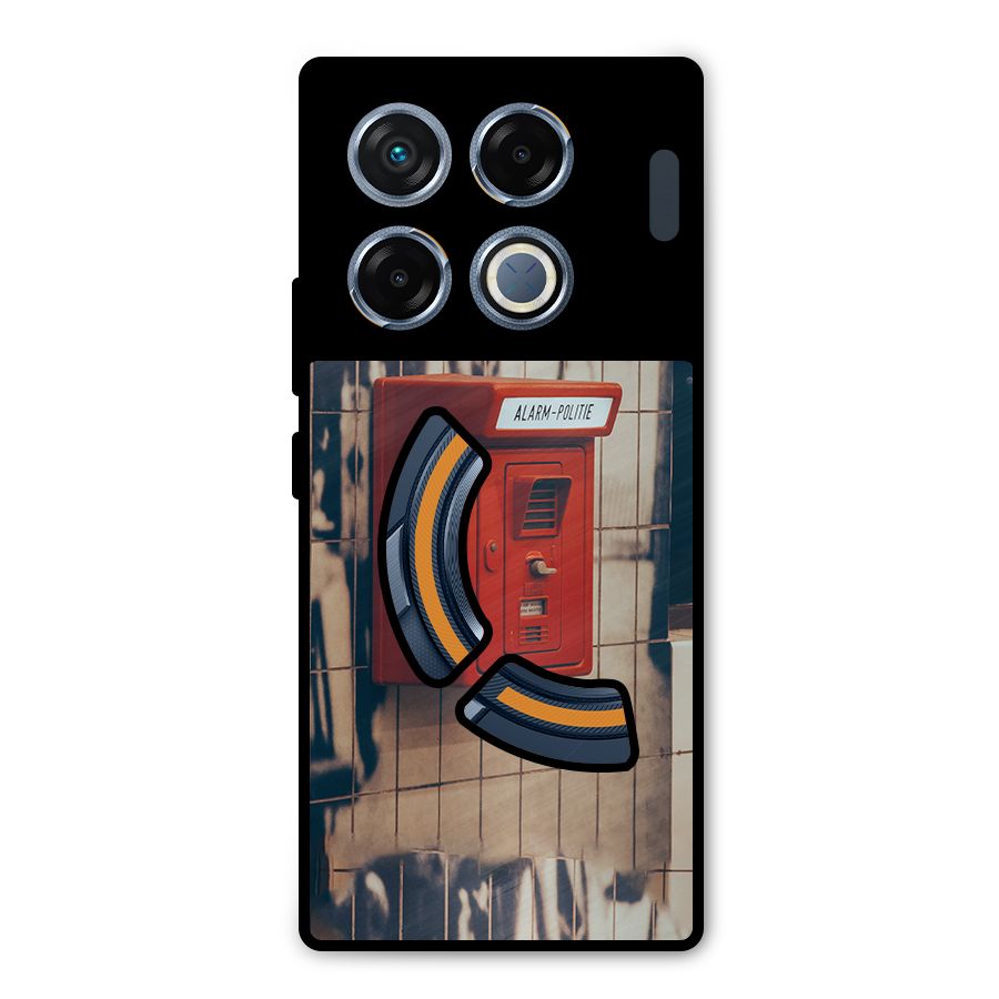 Vintage Alarm Metal Back Case for Infinix GT 20 Pro