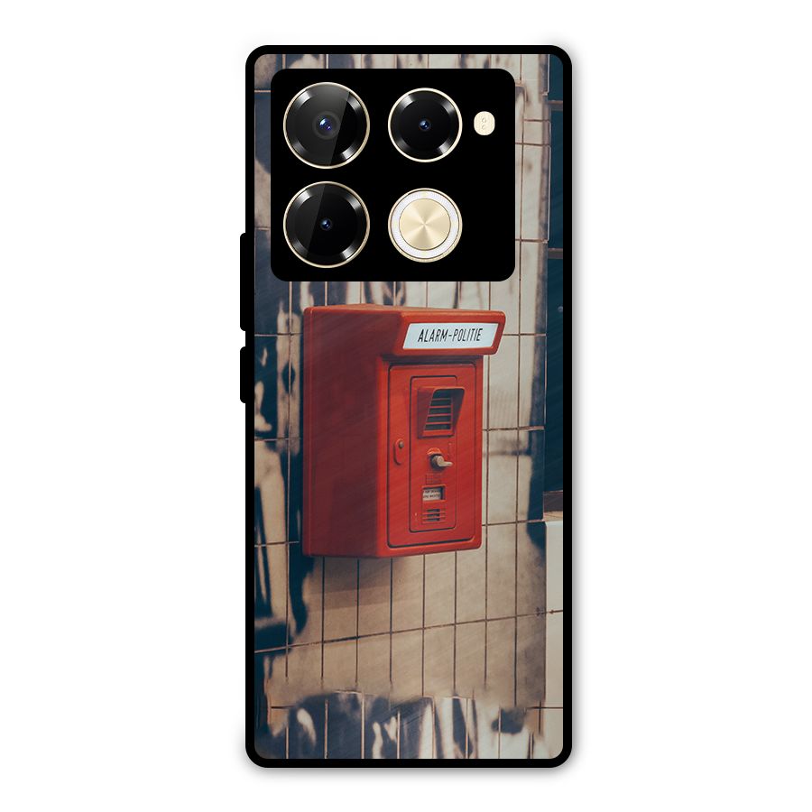 Vintage Alarm Metal Back Case for Infinix Note 40 Pro