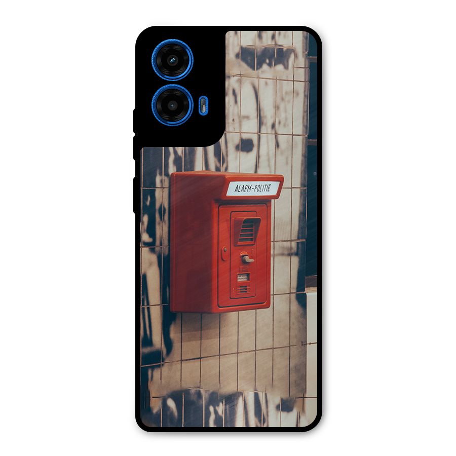 Vintage Alarm Metal Back Case for Moto G45