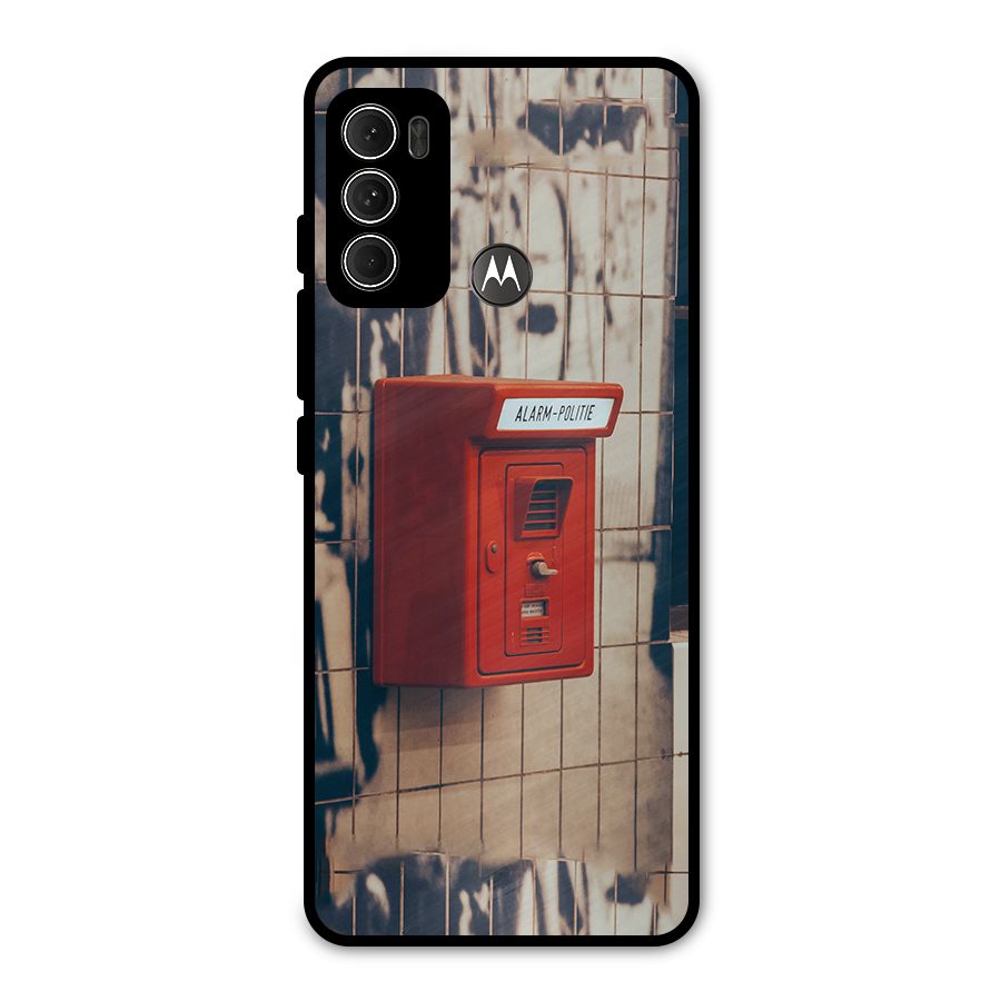 Vintage Alarm Metal Back Case for Moto G60