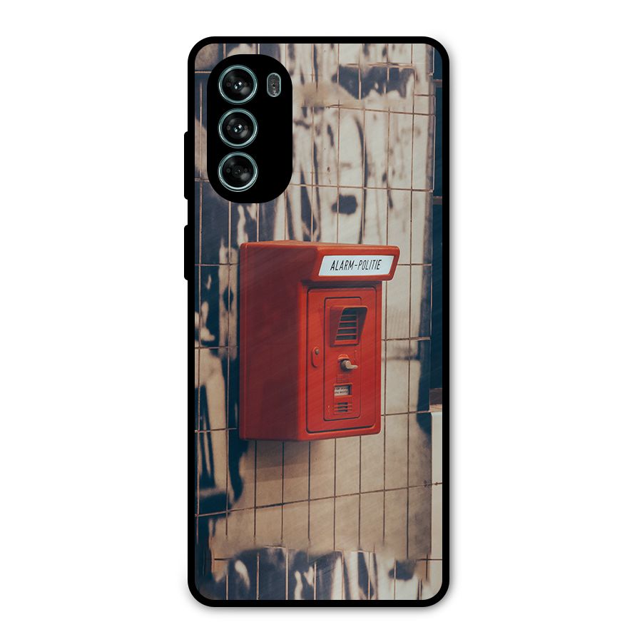 Vintage Alarm Metal Back Case for Moto G62