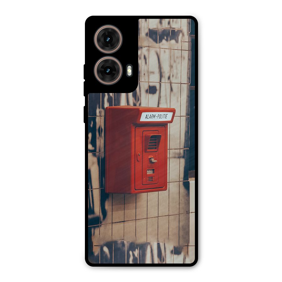 Vintage Alarm Metal Back Case for Moto G85