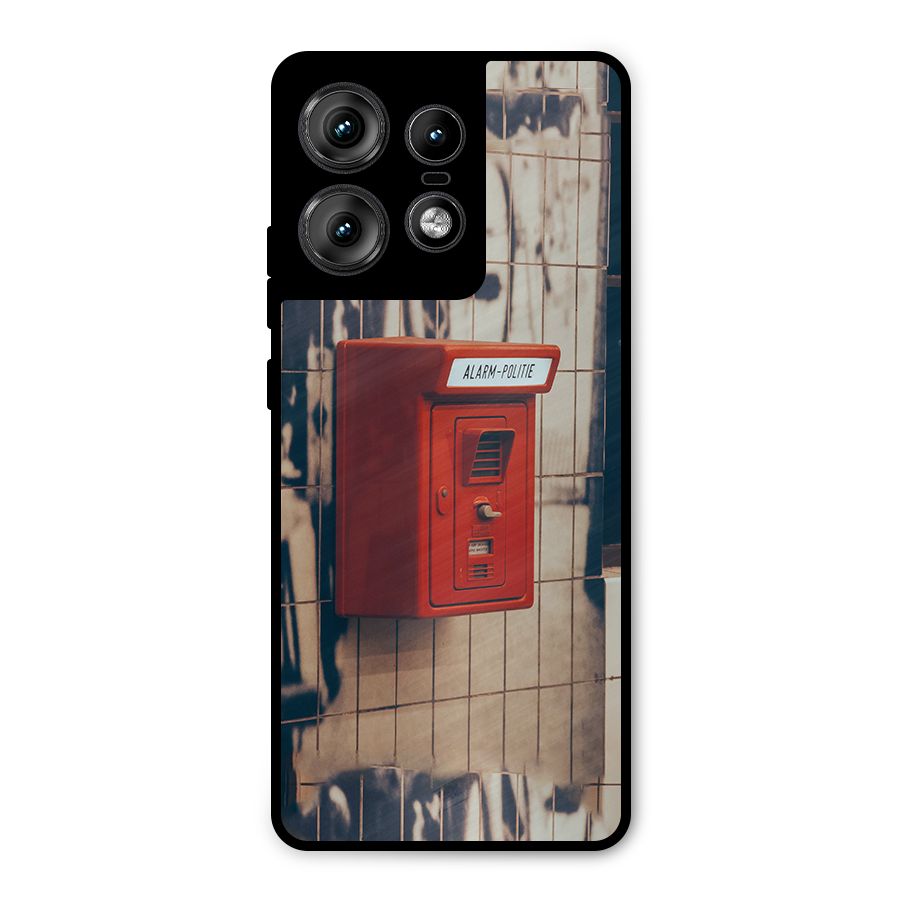Vintage Alarm Metal Back Case for Motorola Edge 50 Pro