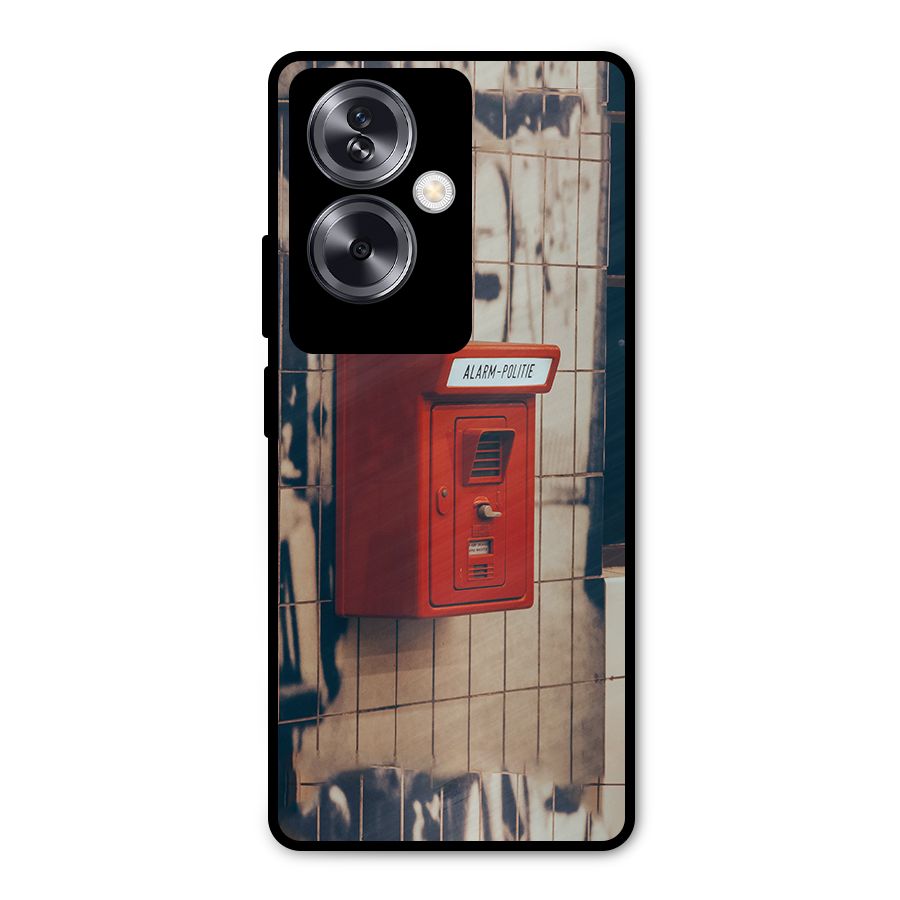 Vintage Alarm Metal Back Case for Oppo A79 5G