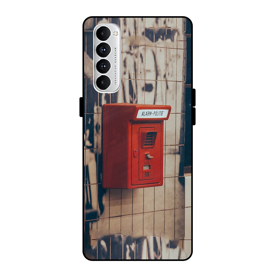 Vintage Alarm Metal Back Case for Oppo Reno4 Pro