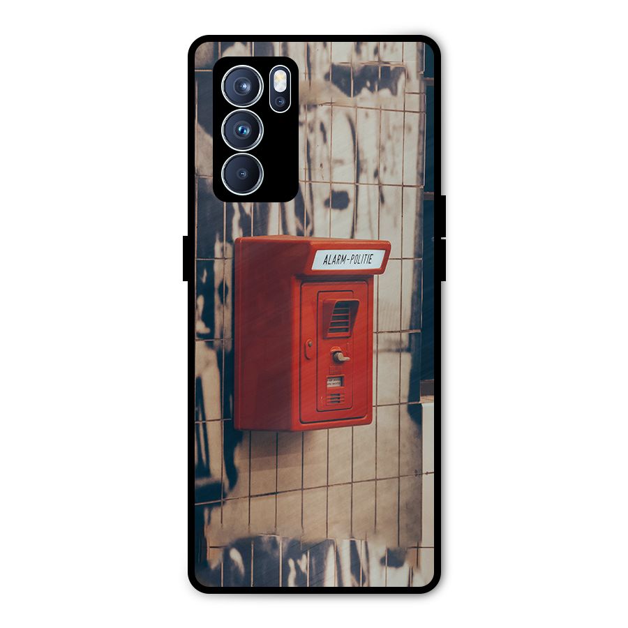 Vintage Alarm Metal Back Case for Oppo Reno6 Pro 5G