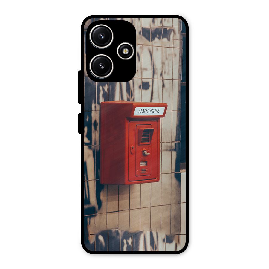 Vintage Alarm Metal Back Case for Poco M6 Pro