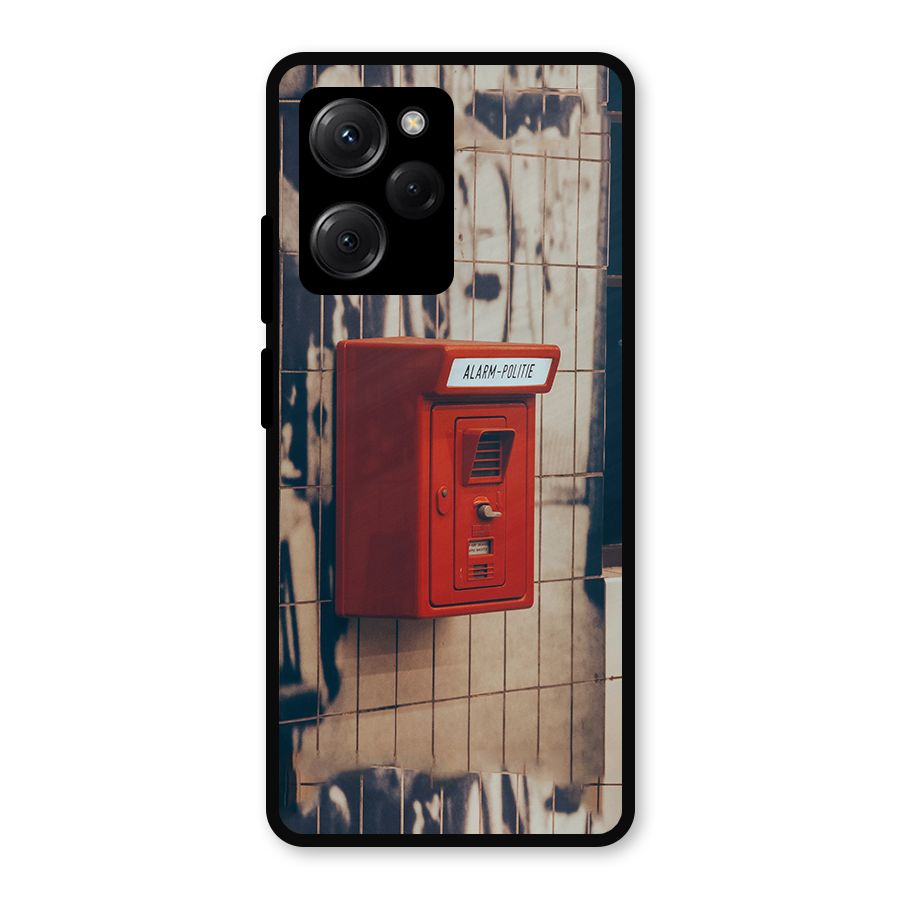 Vintage Alarm Metal Back Case for Poco X5 Pro