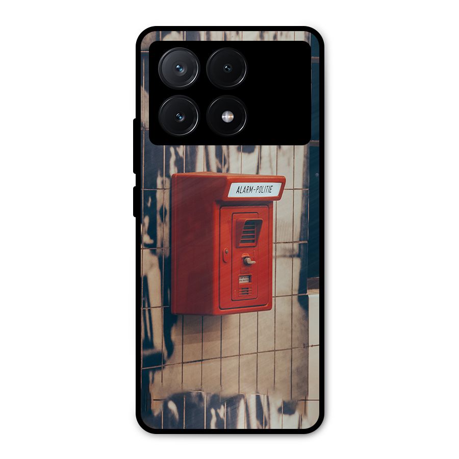 Vintage Alarm Metal Back Case for Poco X6 Pro