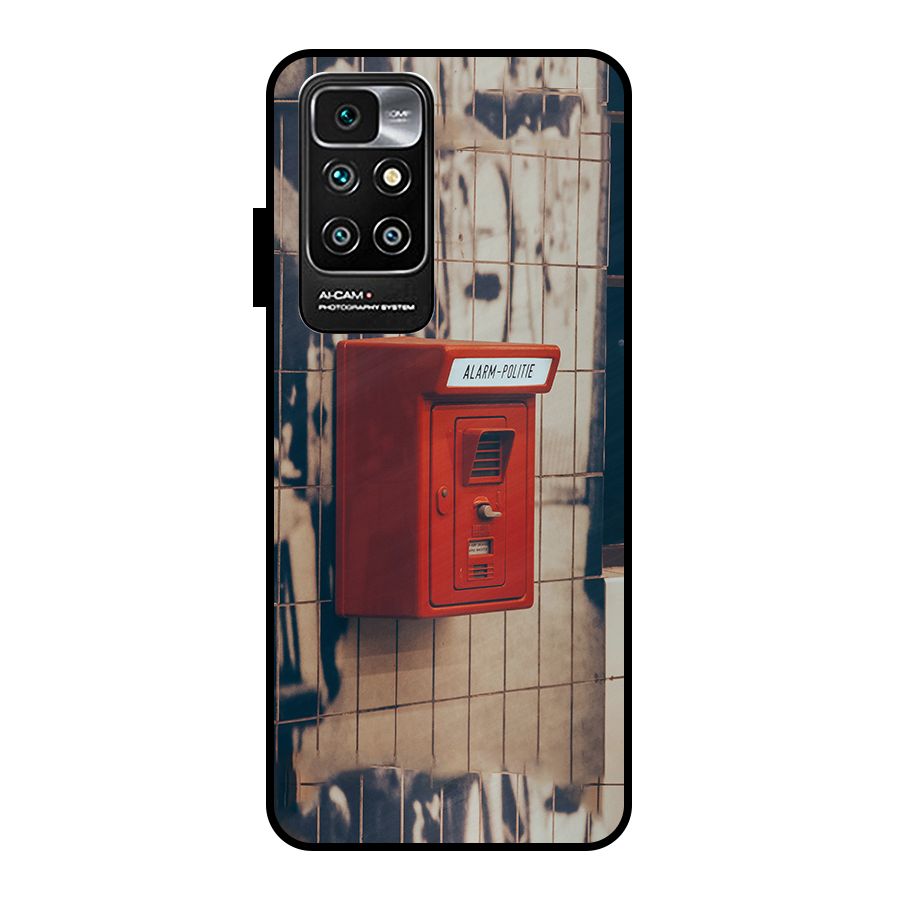 Vintage Alarm Metal Back Case for Redmi 10 Prime