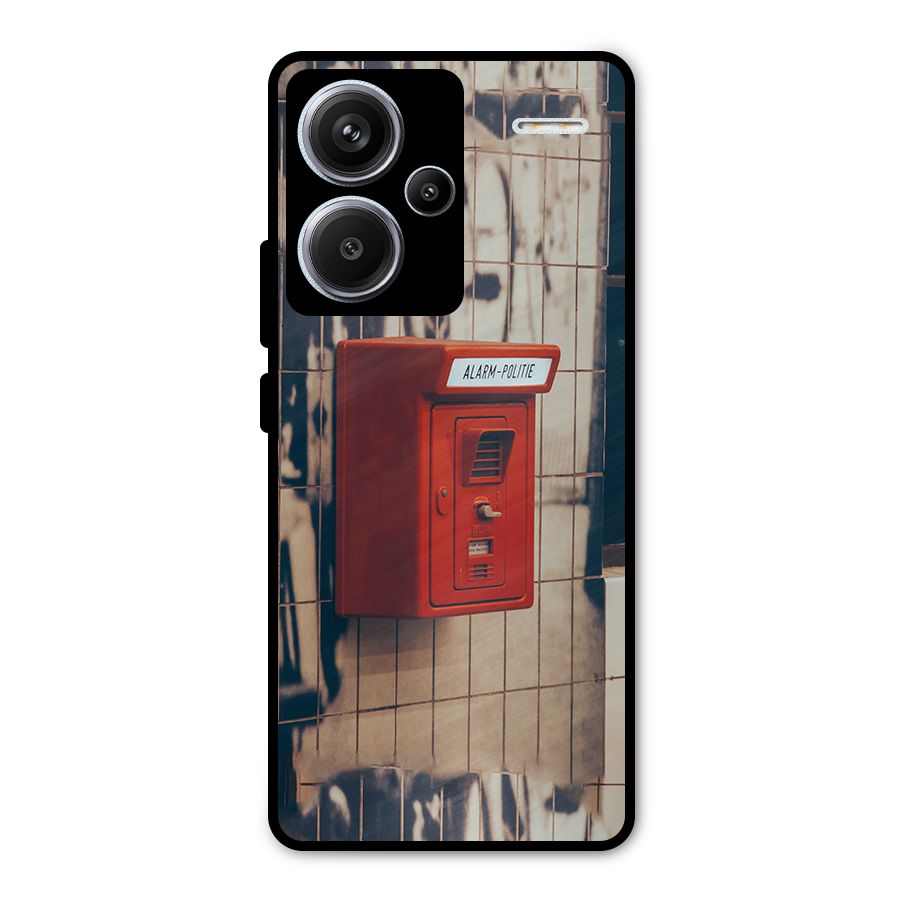 Vintage Alarm Metal Back Case for Redmi Note 13 Pro Plus